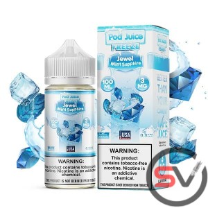 POD JUICE TFN SALT 30ML - JEWEL MINT SAPPHIRE POD JUICE TFN SALT 30ML - JEWEL MINT SAPPHIRE